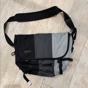 Timbuk2 Two-Tone Black and Gray Messenger Bag